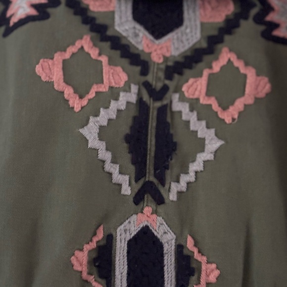 Free People Embroidered Twill Parka jacket EUC - Picture 9 of 9